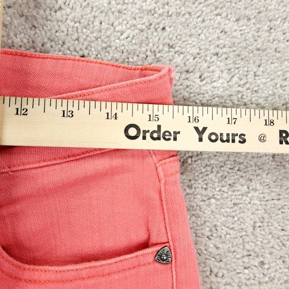 Kut From The Kloth Denim Shorts Women's 8 Pink Stretch Natalie Bermuda Mid Rise - Picture 3 of 11